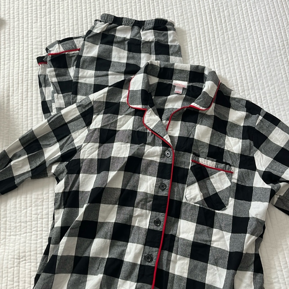 Checkered pajama set